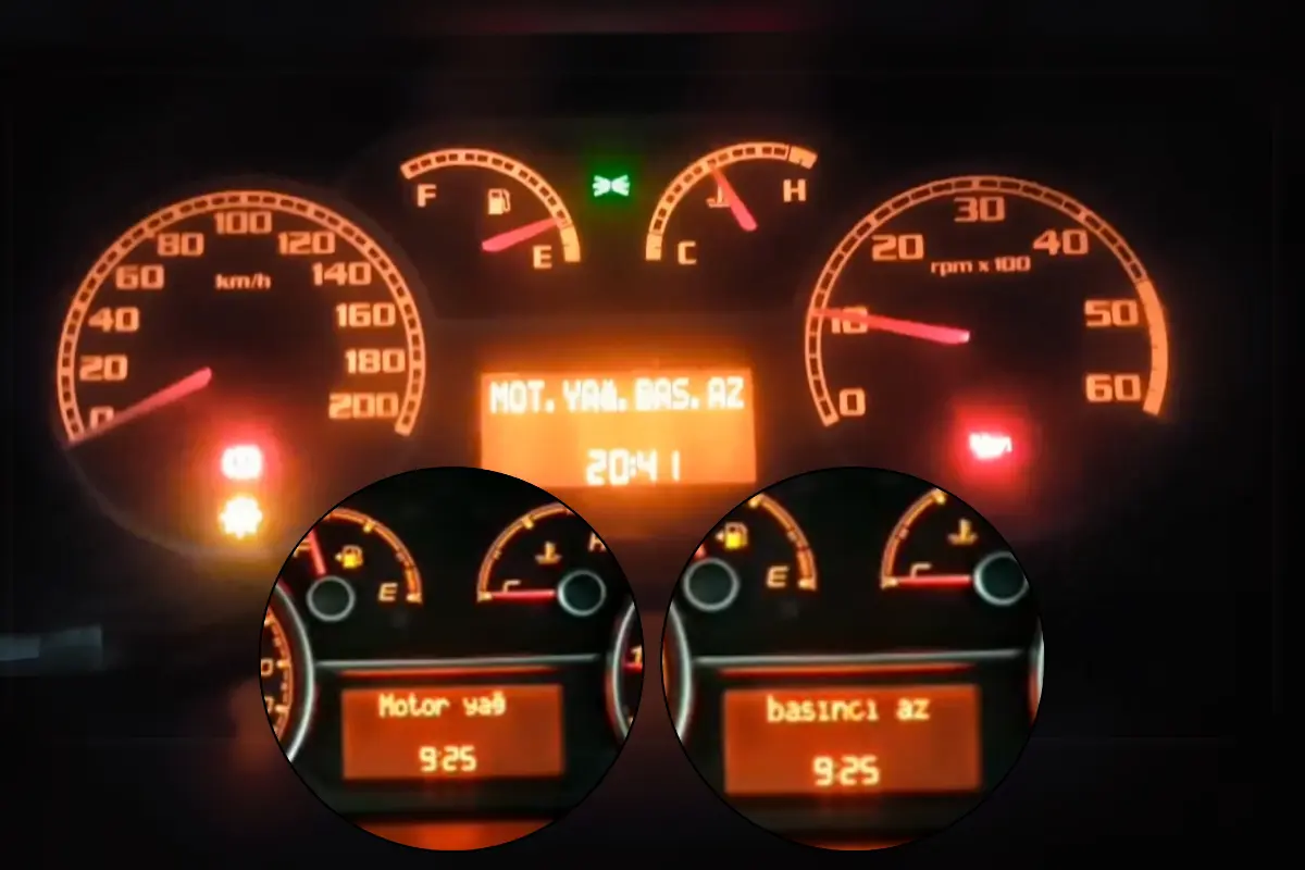 Motor Yağ Basıncı Az/Düşük Uyarısı ( Fiat Egea, Doblo, Linea, Fiorino, Ducato ) Motor Yağ Basıncı Az/Düşük Uyarısı